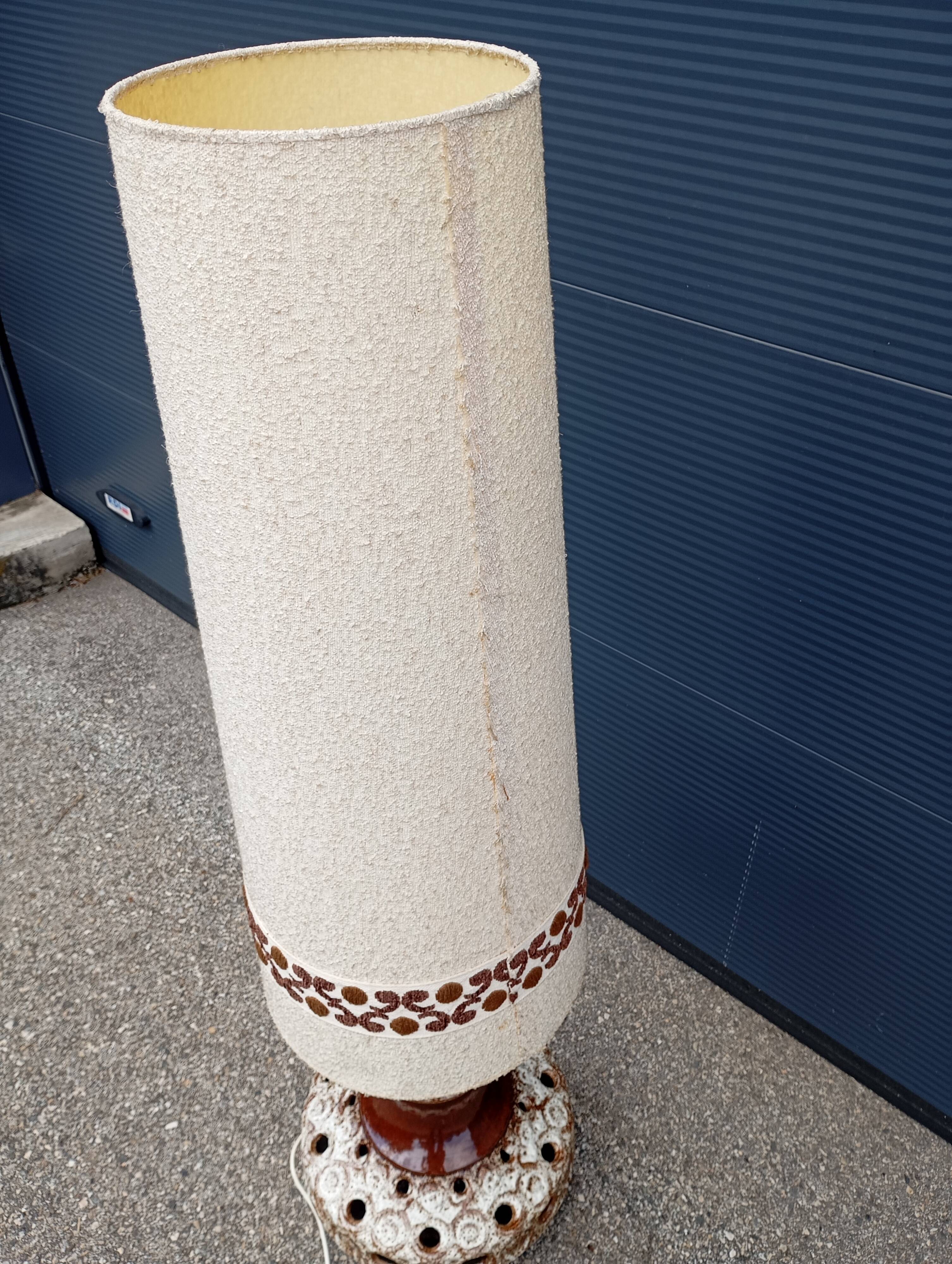 70s ceramic floor lamp