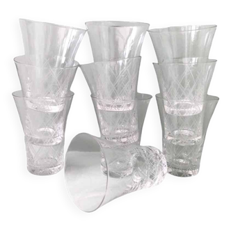 10 old alcohol goblets