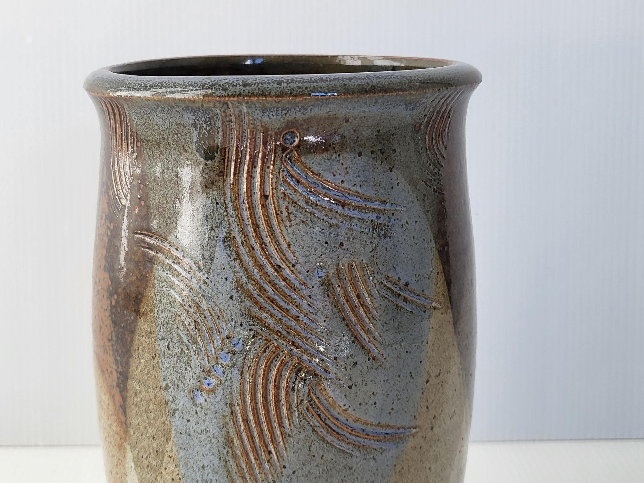 Vase en grès vintage 1970