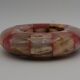 vintage onyx checkerboard round ashtray