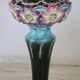 Art Nouveau ceramic vase with column, Italy early 20th century