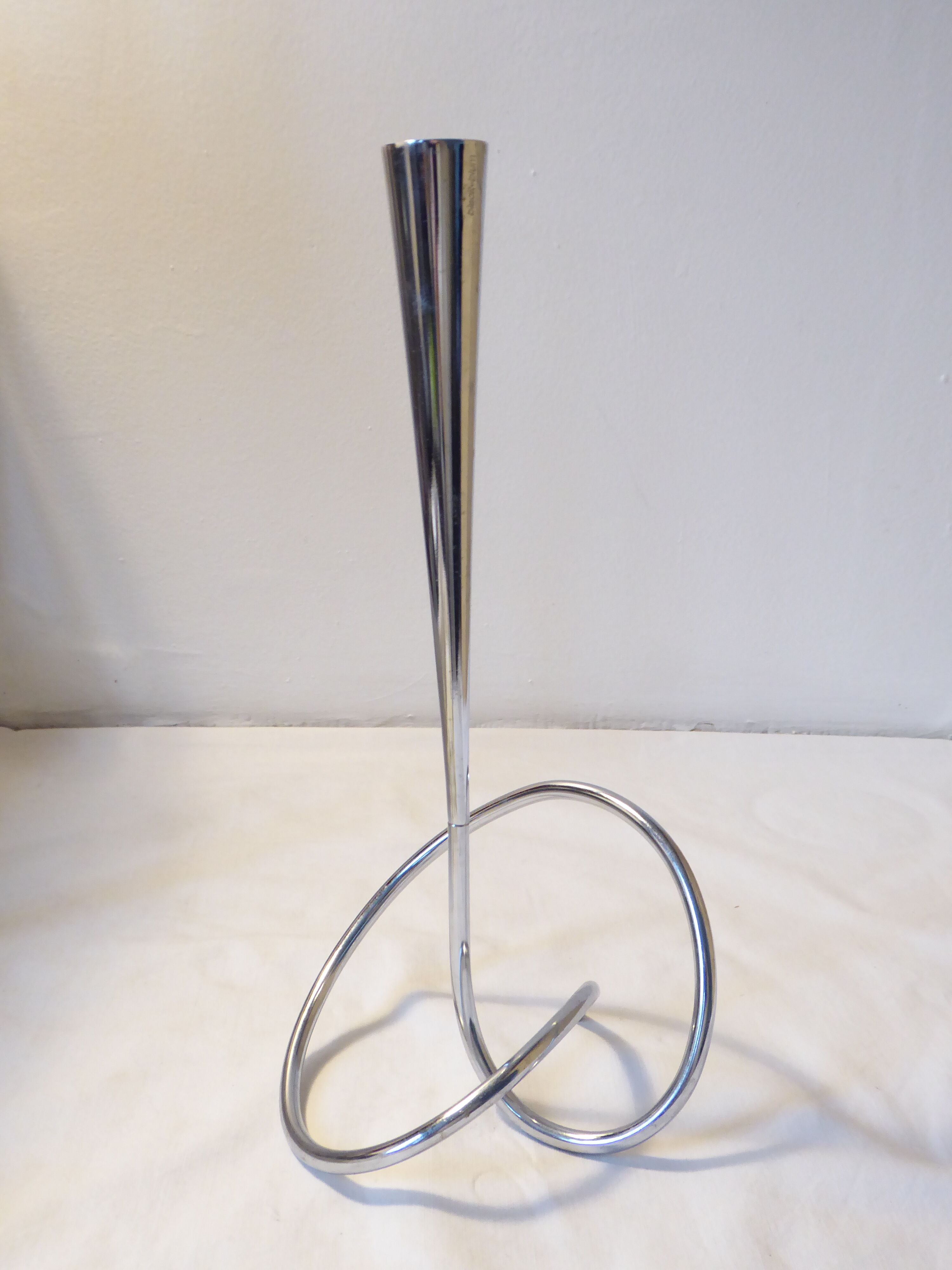 Soliflore vase in chrome metal Black + Blum