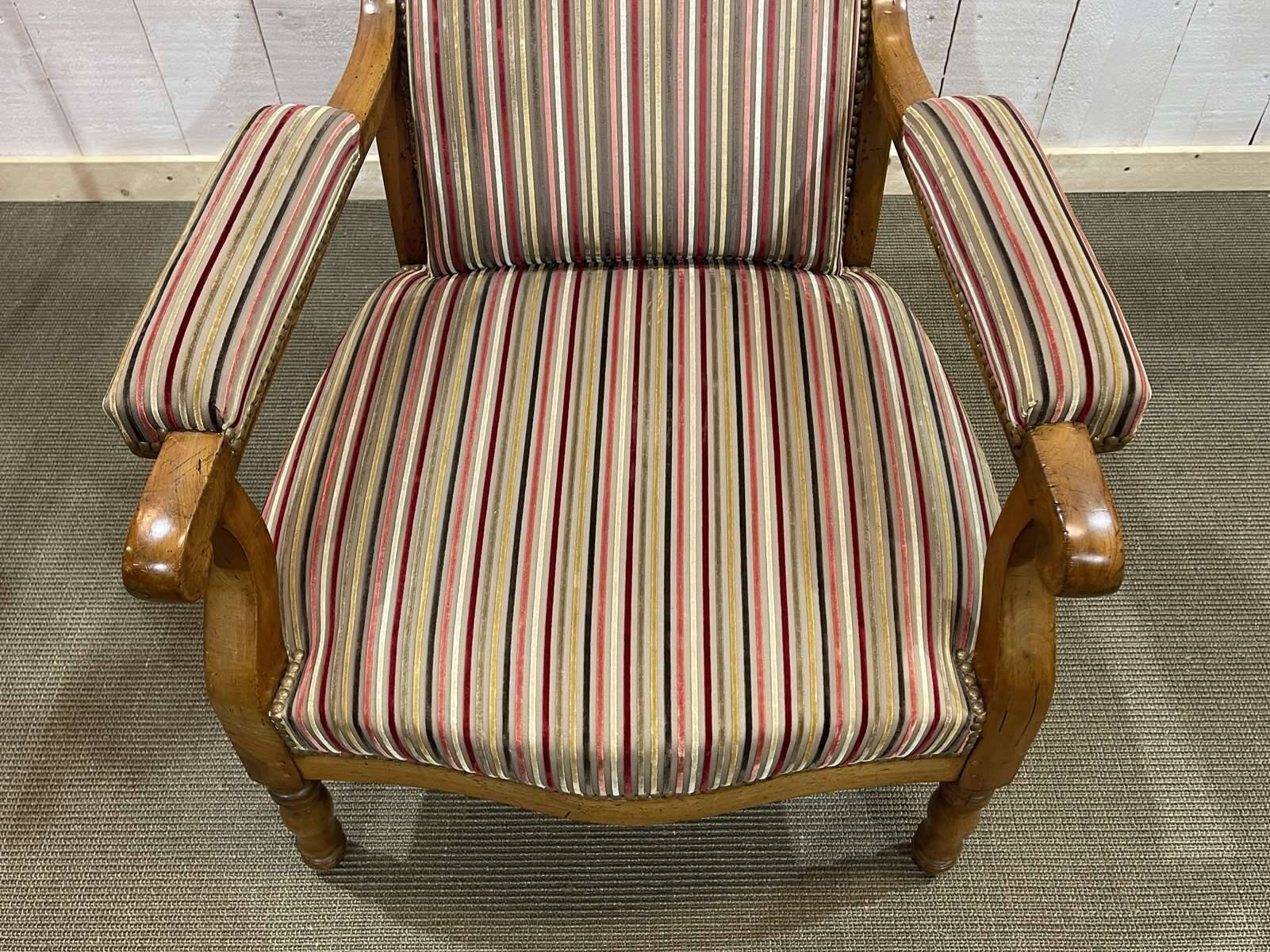 Voltaire III armchair, late 19th century, in cherry wood