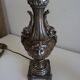 Pair of Louis XVI style lion and cherub decoration lamps