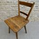 Chaise en bois massif Adolf Schneck de 1947