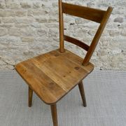 Adolf Schneck solid wood chair from 1947