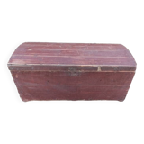 Solid wood trunk box patinated storage box