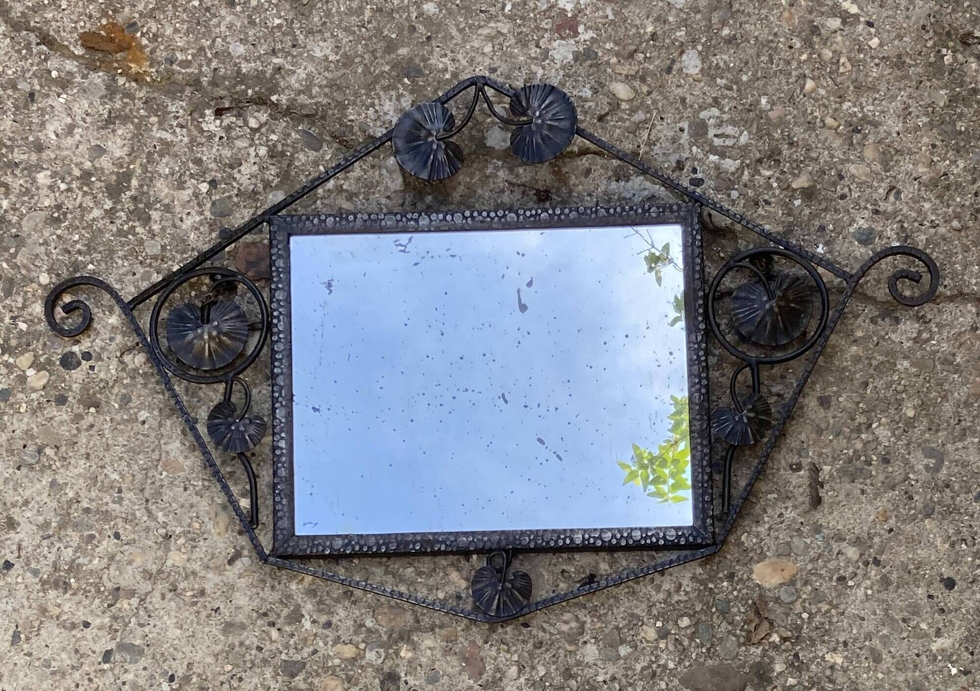 Art Deco mirror - wrought iron