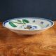 Large Vintage Hand-Painted Plate "Rooster and Foliage"