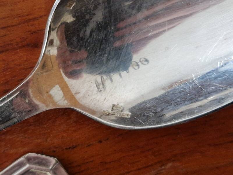 Christofle - Set of 12 Tosca pattern silver-plated table spoons