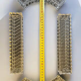 Baccarat signed modular centrepiece in solid crystal.