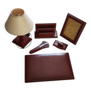 Parure de bureau cuir