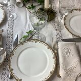 6 Limoges porcelain dinner plates