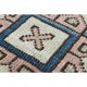1970s Turkish Oushak Handmade Wool Cotton Pink Blue Area Rug 196x286