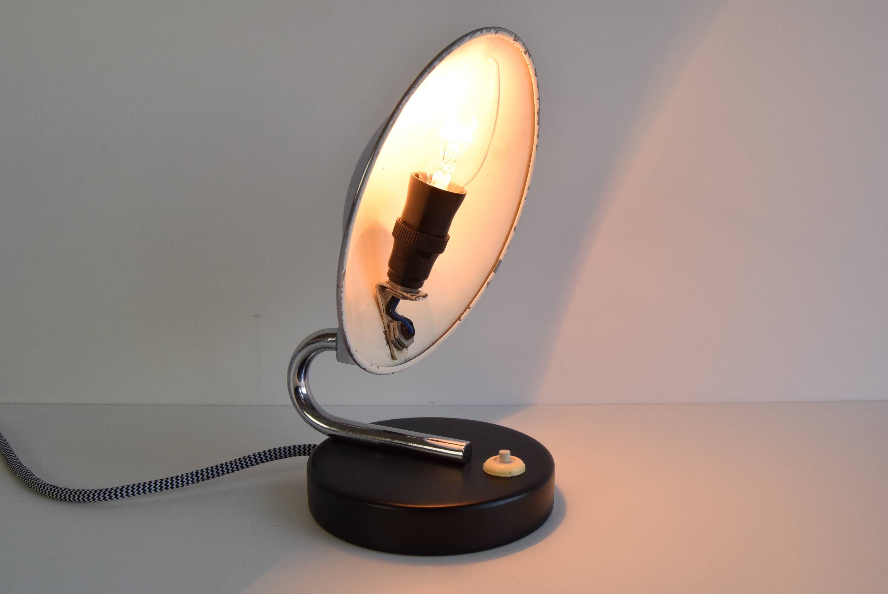 Adjustable Table/Bedside Lamp, by Napako, 1930's.