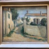 Huile sur panneau, Île de Ré 1933, Henriette Roth