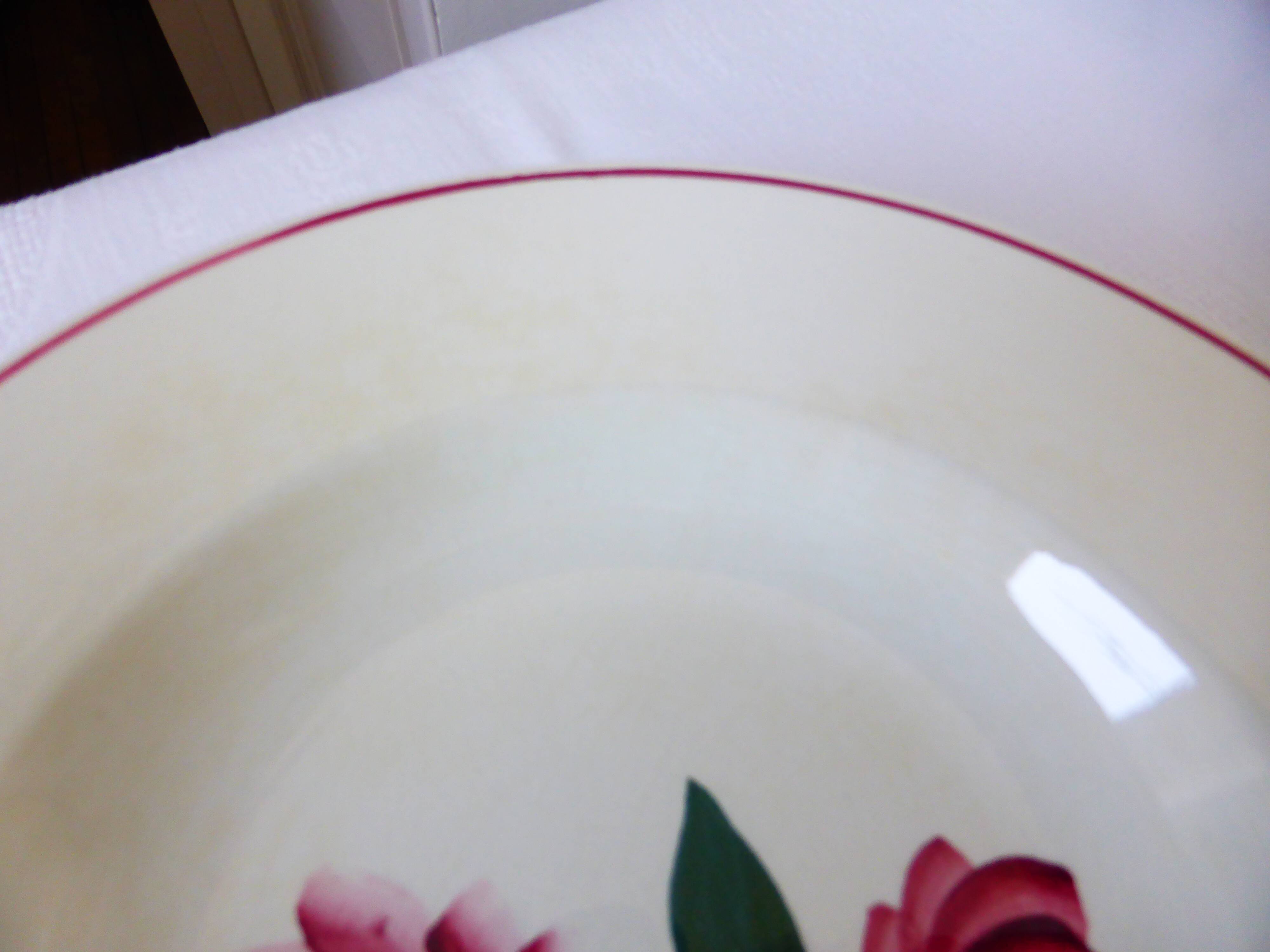 Set of 4 soup plates from Printemps Paris, Essonnes model 210619