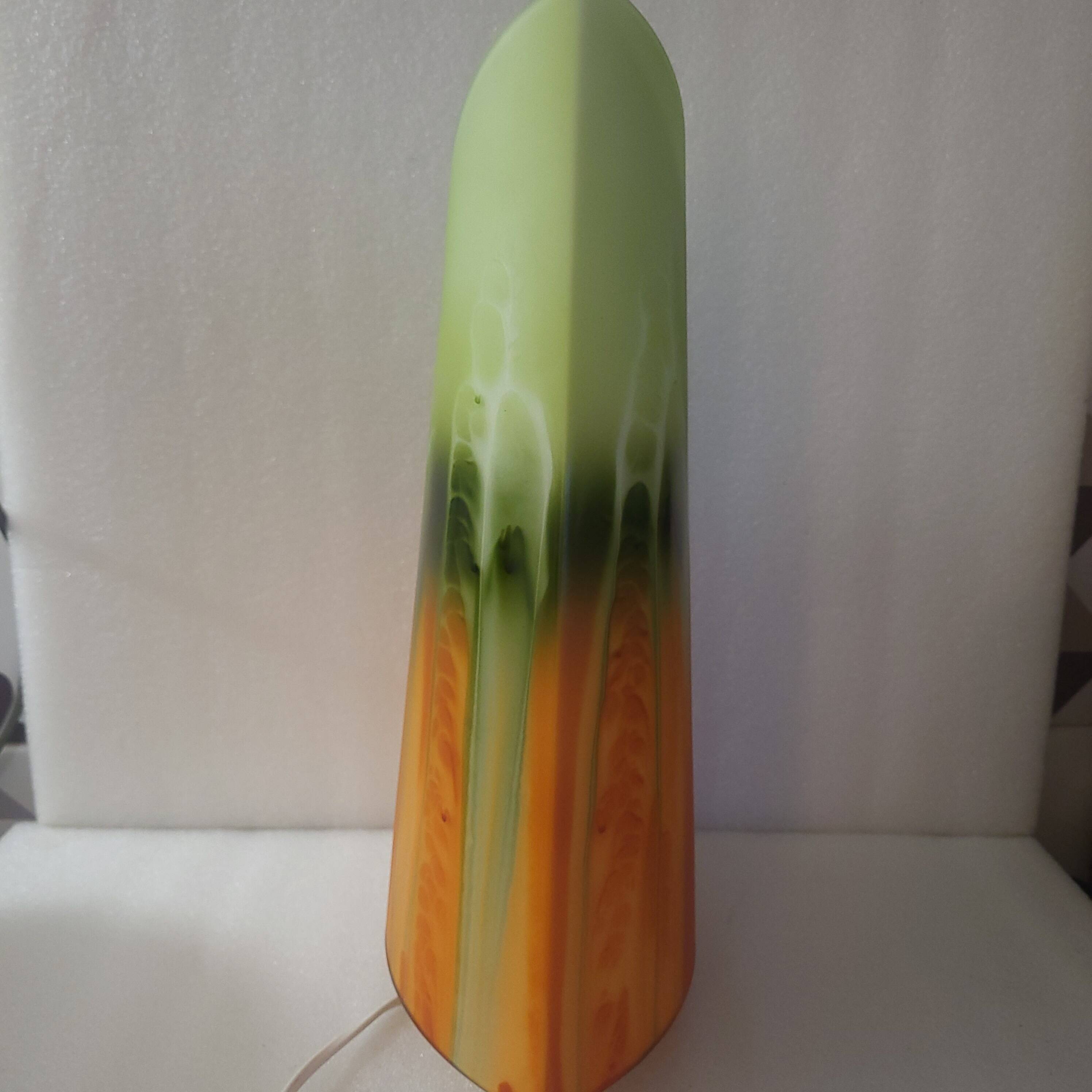 Asymmetrical vintage lamp, space age, Zwiesel, 1960-70.