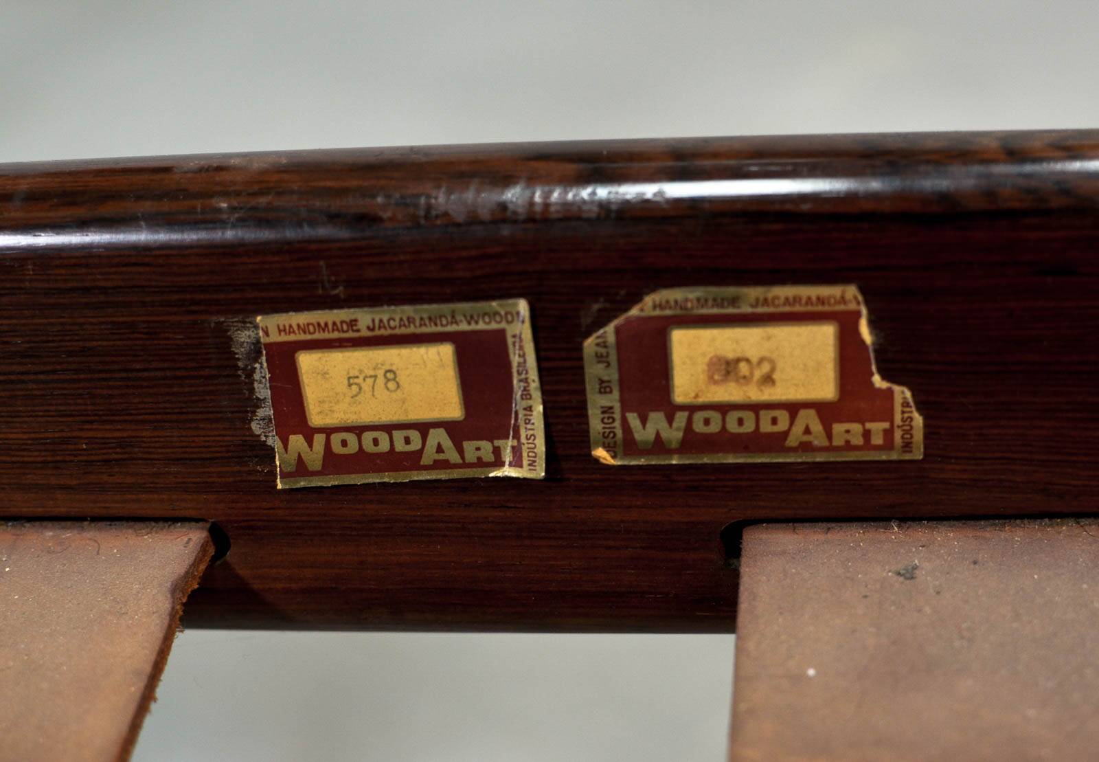 Jean Gillon Brazilian Jacarandá Wooden 3-Seat Sofa for Woodart, Brazil, 60s