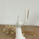 Vase soliflore main baguier blanche