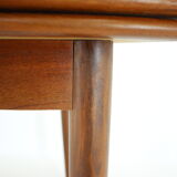 1960s Danish Teak Extendable Dining Table, Restored