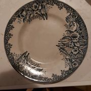 Assiette plate ancienne A.Lebacqz&M.Bouchard