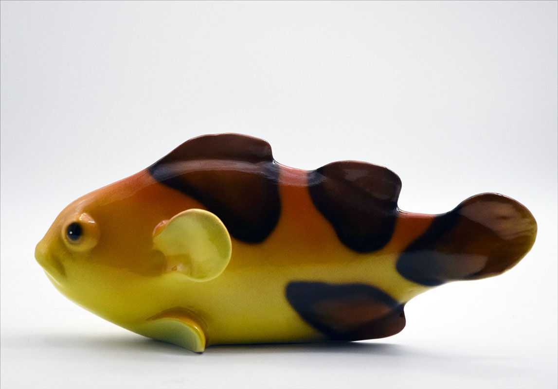 Fish in glazed ceramic 1960's