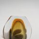 Sommerso Vase Flavio Poli Seguso Murano Green Amber Glass 1950