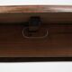 Antique English drop-leaf dining table made of walnut with elegant legs