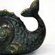 Mid Century bronze table or hand fish ashtray by Walter Bosse