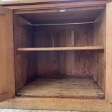XXL solid oak counter sideboard