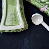 Asparagus set flat + ceramic saucepan Portuguese made