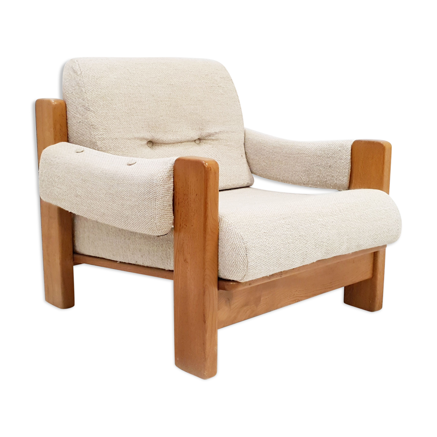 Wool and pine chair, 1960
