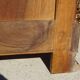 Commode en noyer et ronce de noyer style Louis Philippe