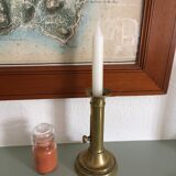 Brass pusher candle holder