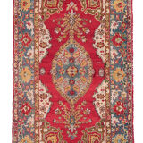 Anatolian handmade vintage rug,122x214cm