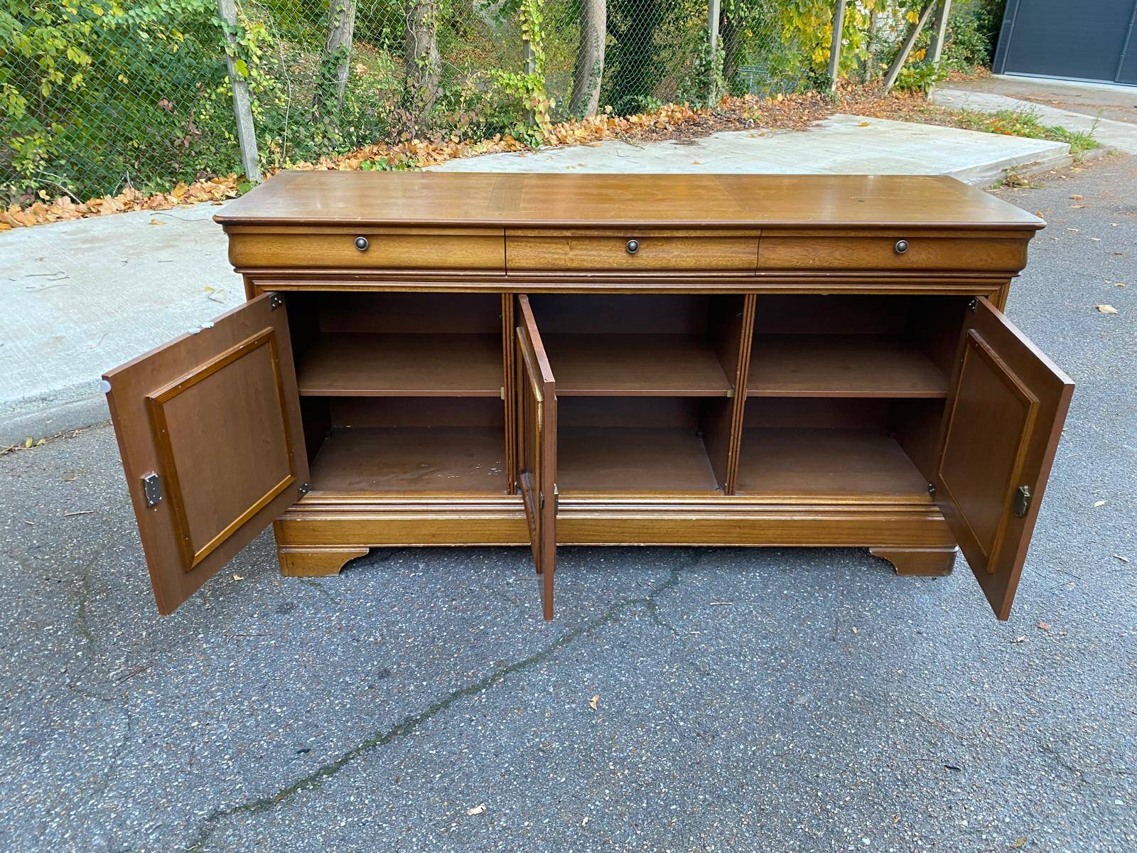 Louis Philippe style wooden sideboard from the 20th century, 190cm