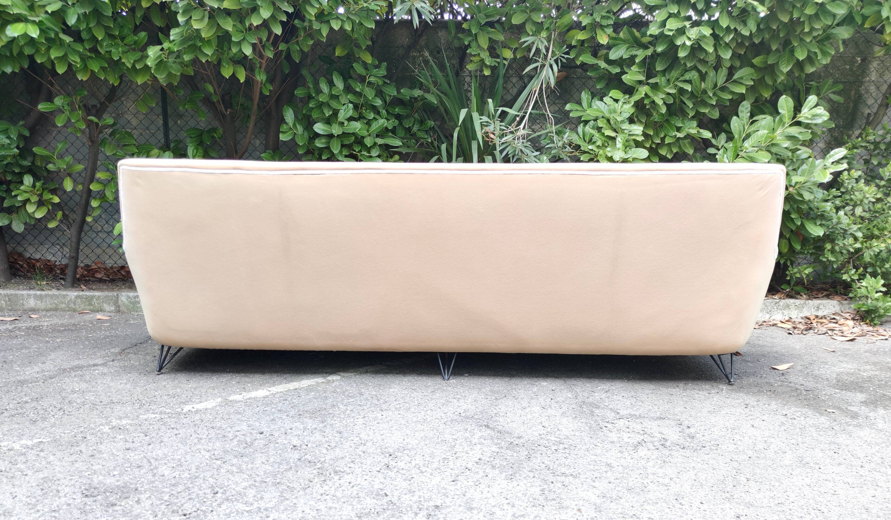 Large Beige Sofa attr. to Ico Parisi, Italy