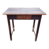 Small pine table, 1 drawer
