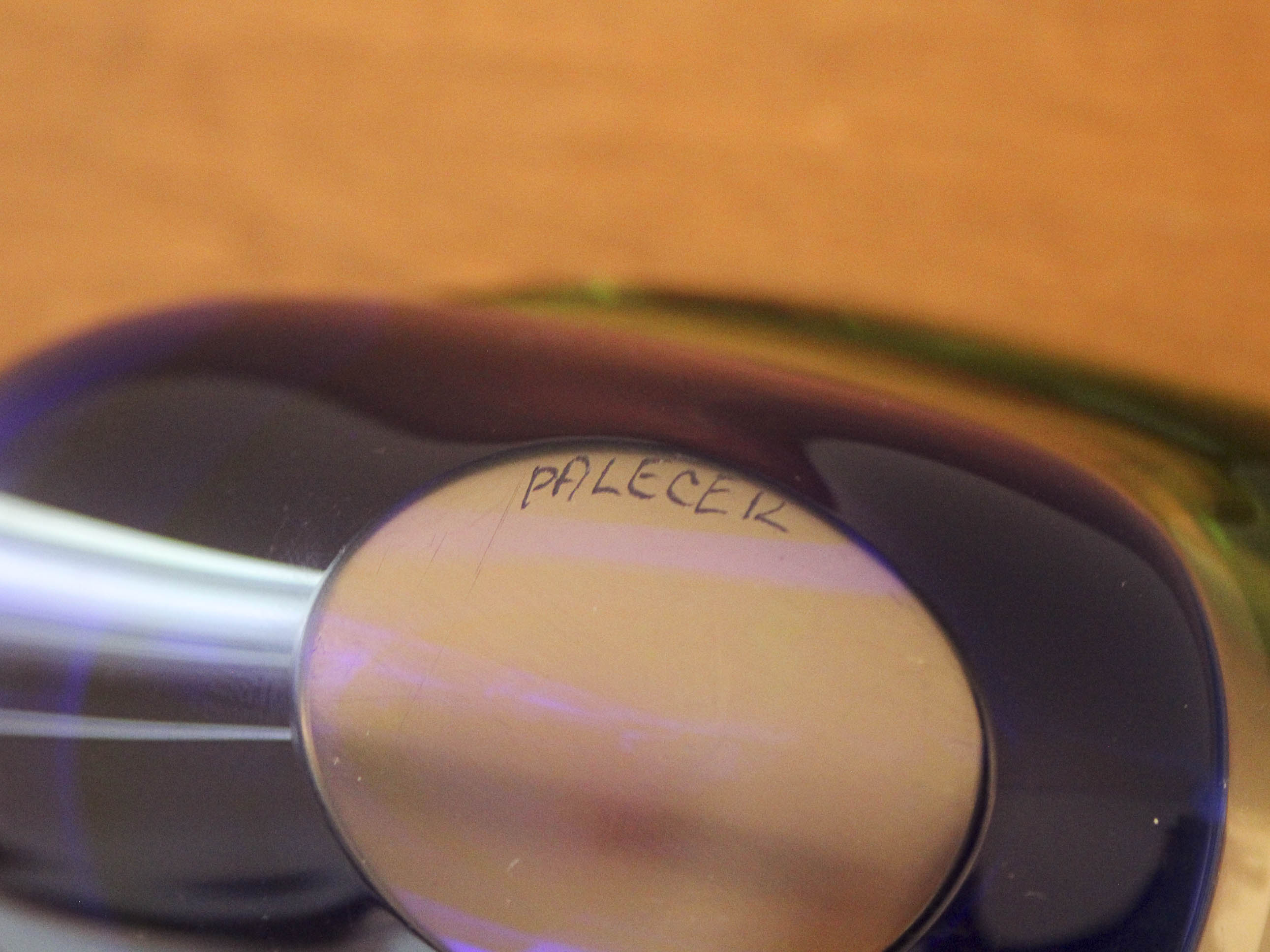 Glass ashtray by Ladislav Palecek