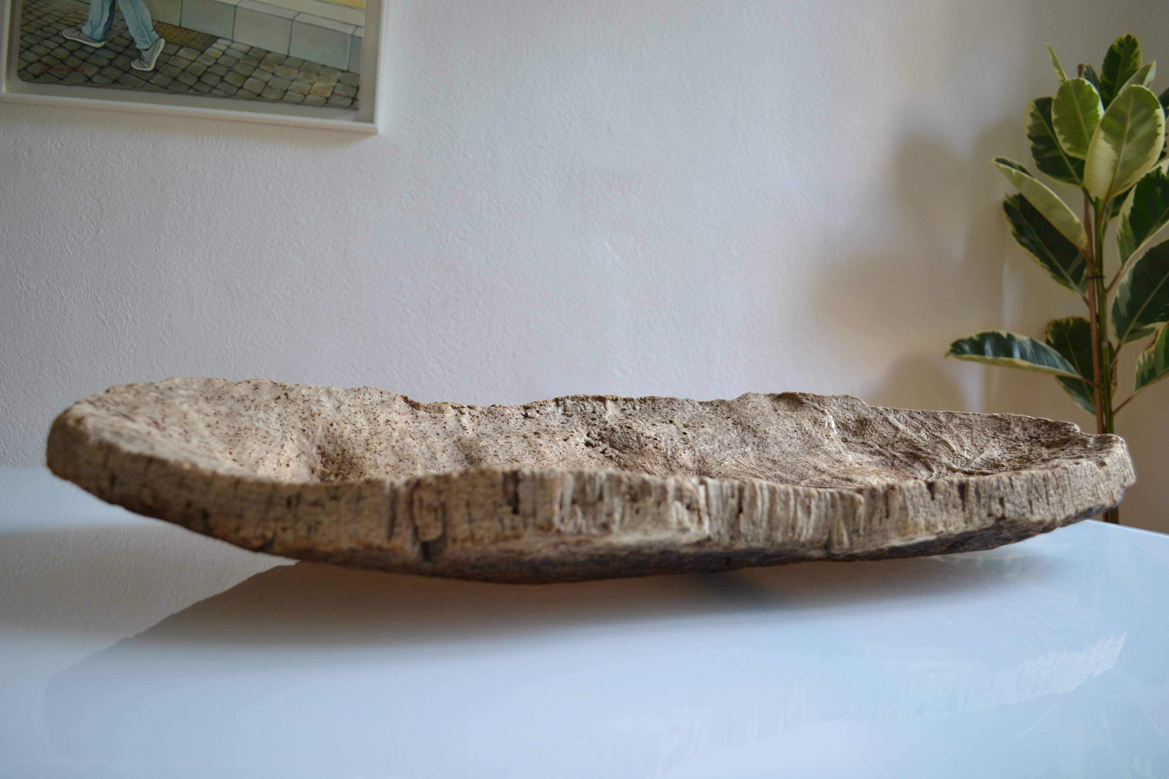 Provençal couasse giant dish in cork oak bark 72 / 37 cm