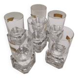 6 verres à digestif en cristal