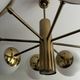 Kaiser Leuchten atomic sputnik pendant lamp, brass, 1960s
