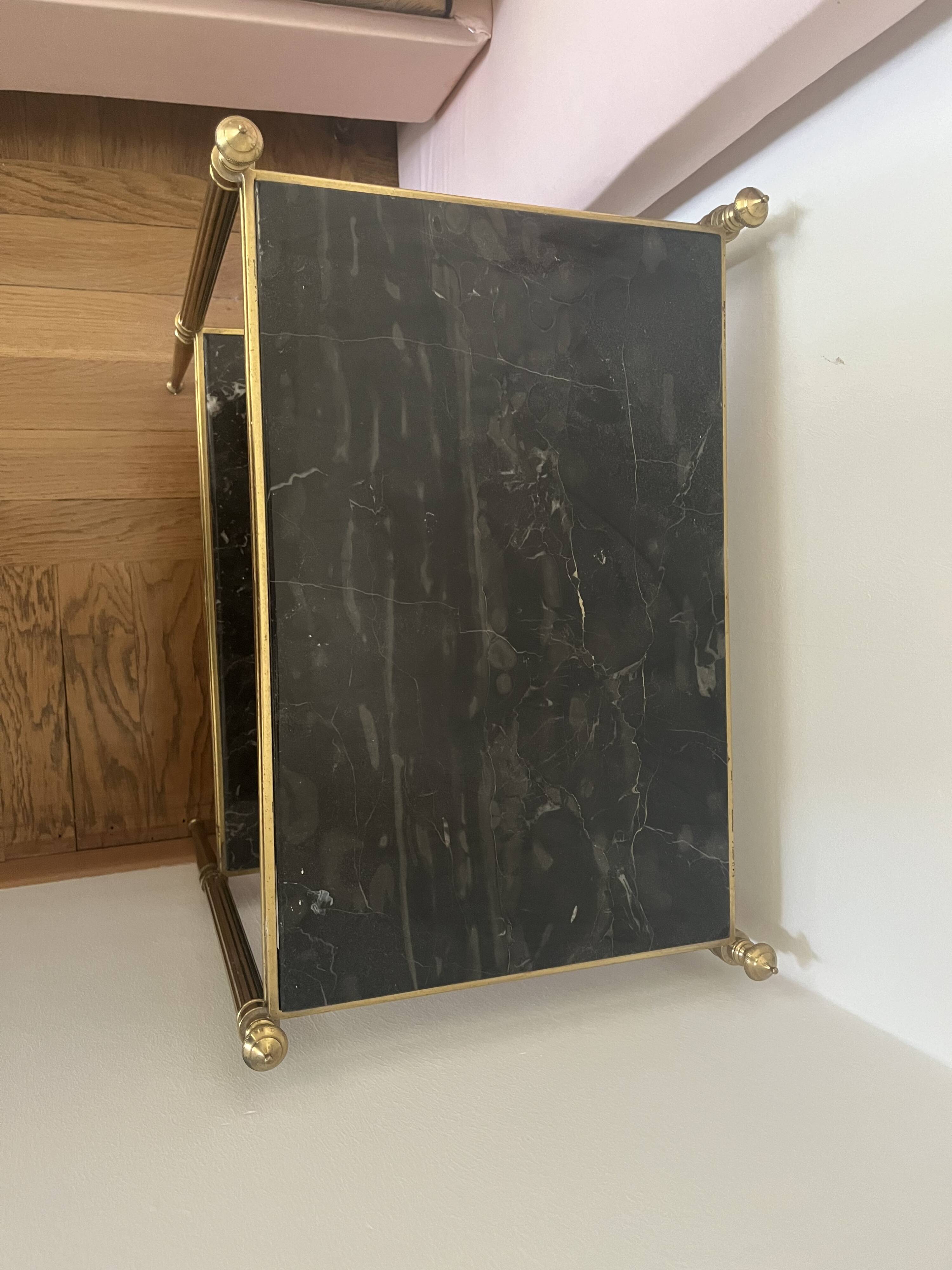 Console in marble and brass
