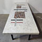 Table basse vintage mosaïque