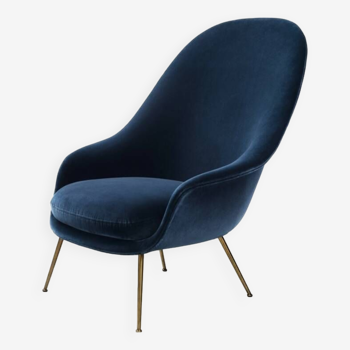 Fauteuil Bat Lounge Bleu - Gubi