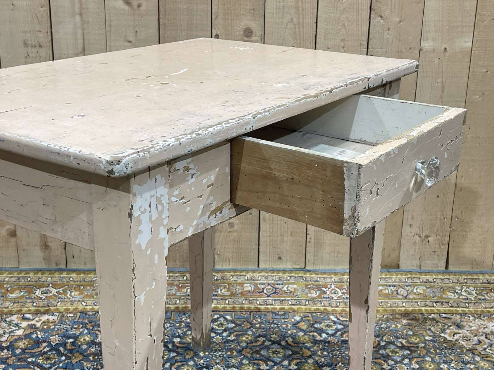 Beech desk table from the 1950s