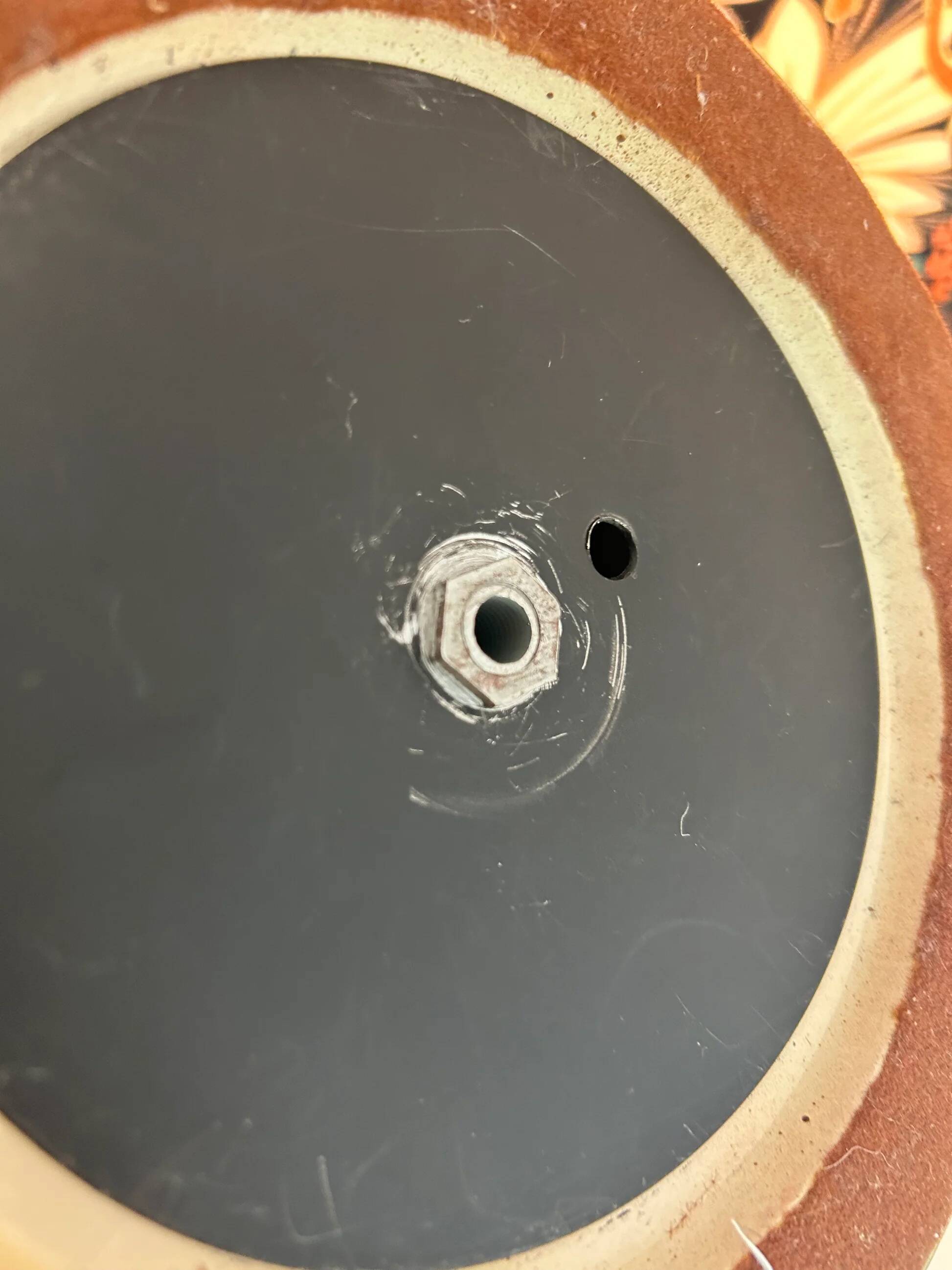 Lampe Fat Lava en forme de pagode Space Age avec glaçure verte dégradée