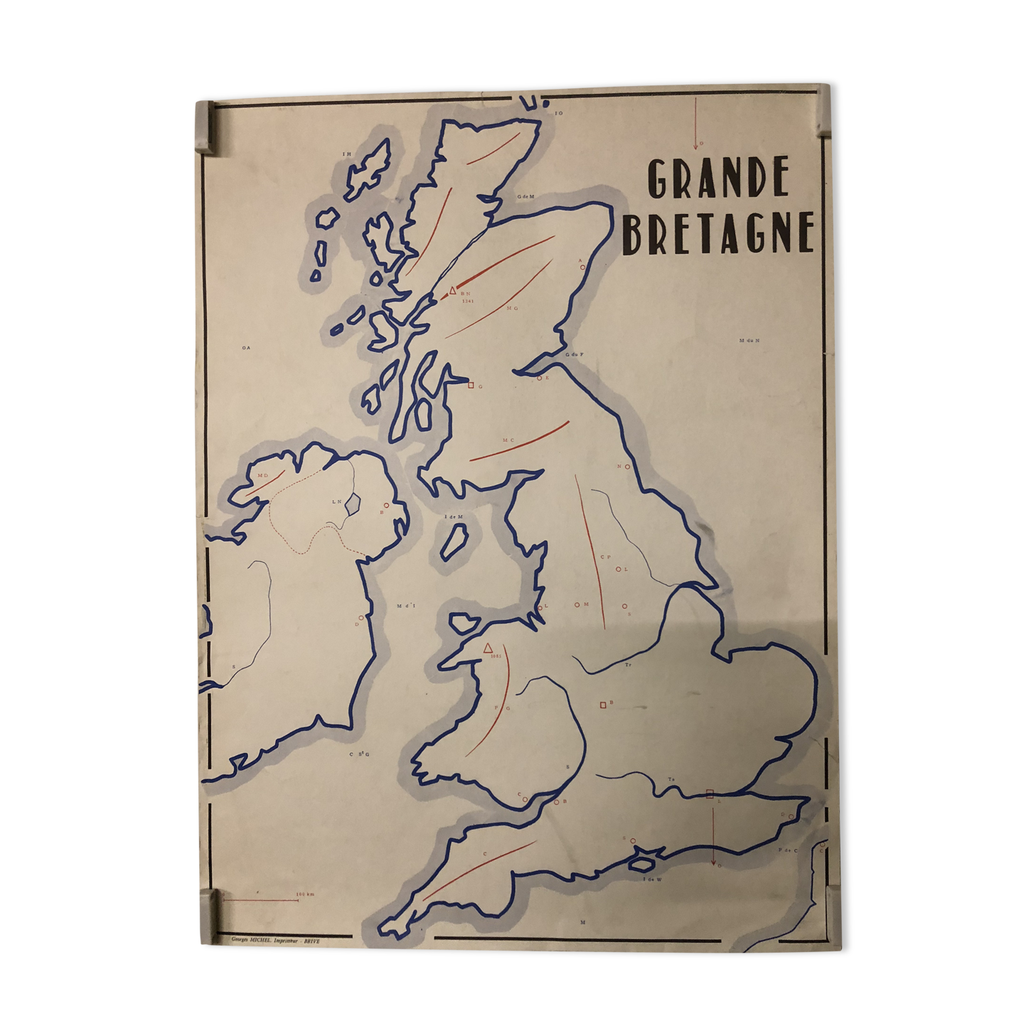 Educational poster of Great Britain