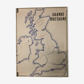 Educational poster of Great Britain